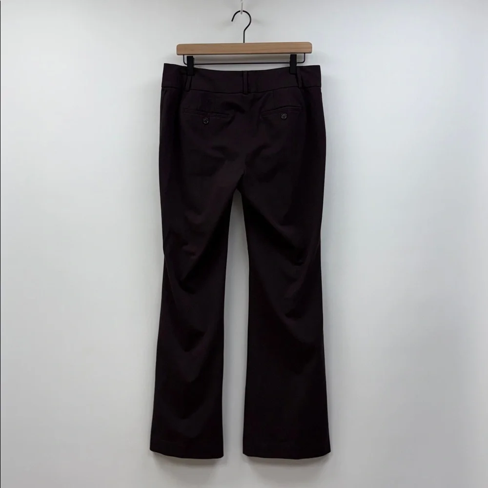 Ann Taylor LOFT Julie Mid-Rise Bootcut Trouser Pant Career Stretch Plum 6 - Picture 5 of 8